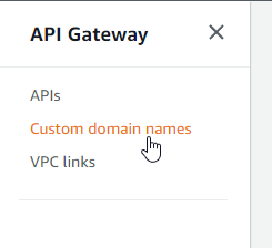 TinyStacks - API gateway custom domain names